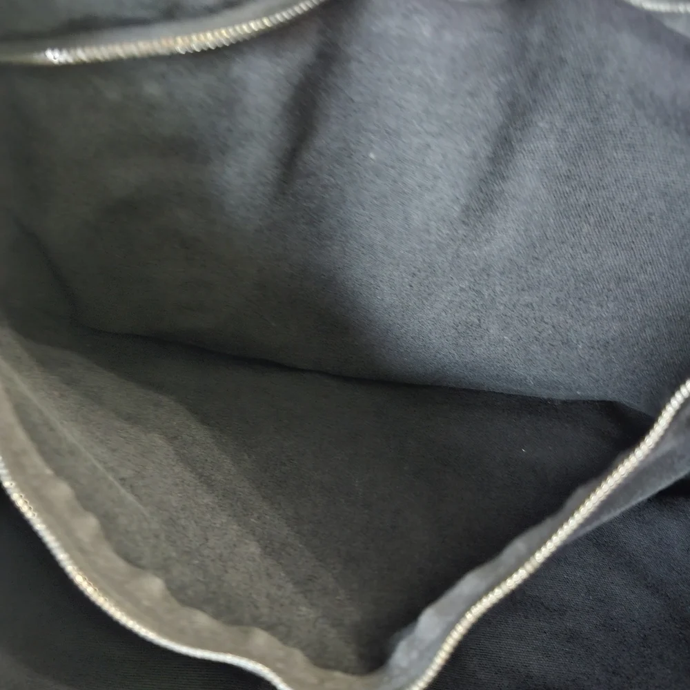 Hermes Paris Fourre Tote Navy with Gray Stripes